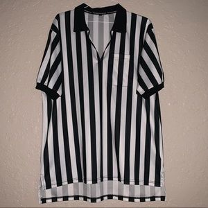 Umpire referee shirt Jersey Black & White costume